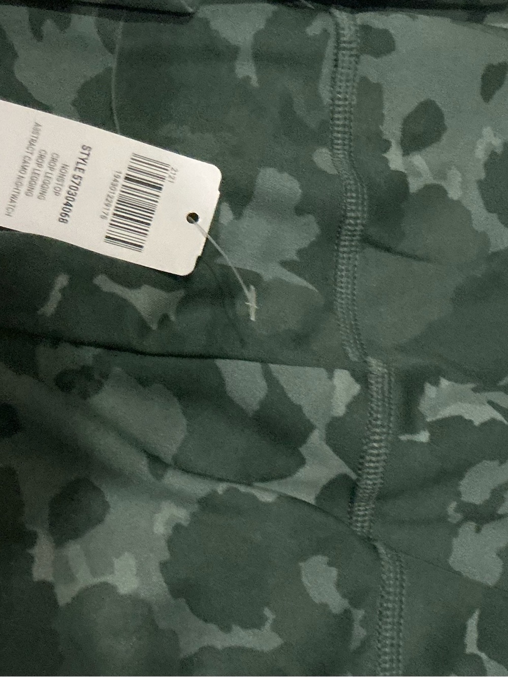 Two Pair Soma Green Camo and Black Camo High-Rise Leggings
